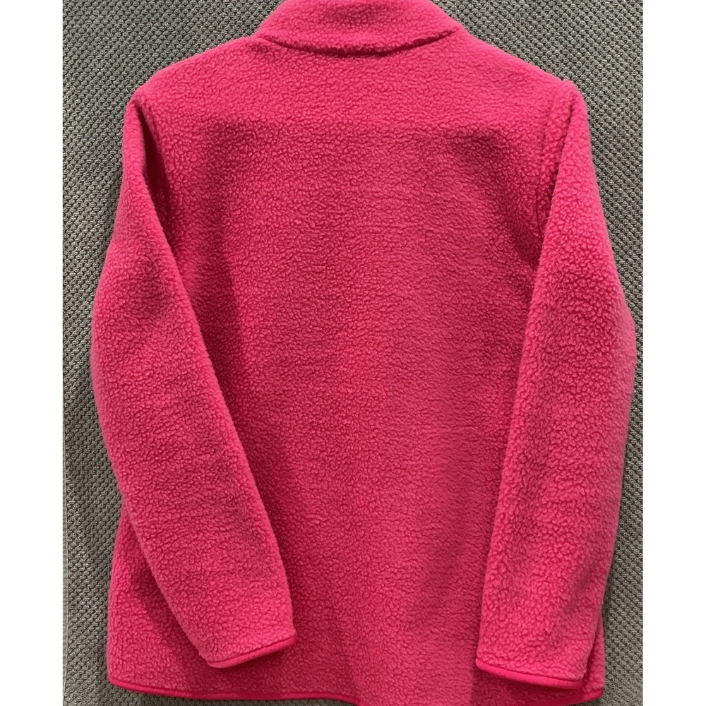 T by Talbots Women's Fleece Sherpa Jacket Full Zip Pockets Pink Size Small - Picture 8 of 9